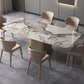 Luxury Sintered Stone Top Dining Table Rectangle White Table with Pedestal Clearhalo ' dining_table' 'Dining Tables & Seating' 'Dining Tables' 'furn' 'furn_dining_table' 'Furniture' 'furniture_dining_table' 'Kitchen & Dining Furniture' 'kitchen&dining_furn' 'kitchen' 'kitchen_dining_table' 4621597
