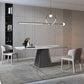 Luxury Sintered Stone Top Dining Table Rectangle White Table with Pedestal Clearhalo ' dining_table' 'Dining Tables & Seating' 'Dining Tables' 'furn' 'furn_dining_table' 'Furniture' 'furniture_dining_table' 'Kitchen & Dining Furniture' 'kitchen&dining_furn' 'kitchen' 'kitchen_dining_table' 4621598
