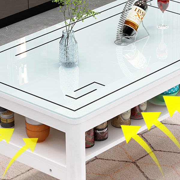 Glass Modern Rectangle Dining Table Glass Top Table for Dining Room and Kitchen Clearhalo ' dining_table' 'Dining Tables & Seating' 'Dining Tables' 'furn' 'furn_dining_table' 'Furniture' 'furniture_dining_table' 'Kitchen & Dining Furniture' 'kitchen&dining_furn' 'kitchen' 'kitchen_dining_table' 4621617