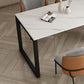 Free Form Sintered Stone Top Dining Table Modern Table with Metal Base Clearhalo ' dining_table' 'Dining Tables & Seating' 'Dining Tables' 'furn' 'furn_dining_table' 'Furniture' 'furniture_dining_table' 'Kitchen & Dining Furniture' 'kitchen&dining_furn' 'kitchen' 'kitchen_dining_table' 4621631