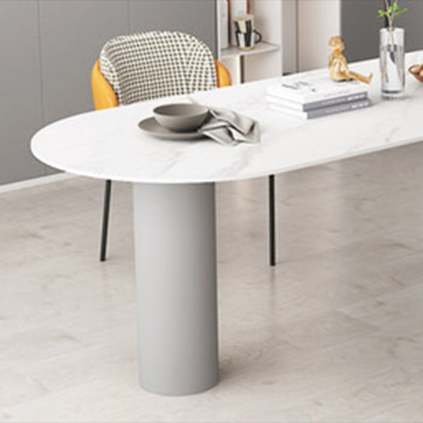 Free Form Sintered Stone Top Dining Table Modern Table with Metal Base Clearhalo ' dining_table' 'Dining Tables & Seating' 'Dining Tables' 'furn' 'furn_dining_table' 'Furniture' 'furniture_dining_table' 'Kitchen & Dining Furniture' 'kitchen&dining_furn' 'kitchen' 'kitchen_dining_table' 4621634