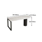 Free Form Sintered Stone Top Dining Table Modern Table with Metal Base Clearhalo ' dining_table' 'Dining Tables & Seating' 'Dining Tables' 'furn' 'furn_dining_table' 'Furniture' 'furniture_dining_table' 'Kitchen & Dining Furniture' 'kitchen&dining_furn' 'kitchen' 'kitchen_dining_table' 4621639