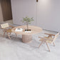 Solid Wood Round Table for Restaurant Modern Wood Table with Pedestal Base Natural 31.5"L x 31.5"W x 29.5"H Without Chairs Clearhalo ' dining_table' 'Dining Tables & Seating' 'Dining Tables' 'furn' 'furn_dining_table' 'Furniture' 'furniture_dining_table' 'Kitchen & Dining Furniture' 'kitchen&dining_furn' 'kitchen' 'kitchen_dining_table' 4621687
