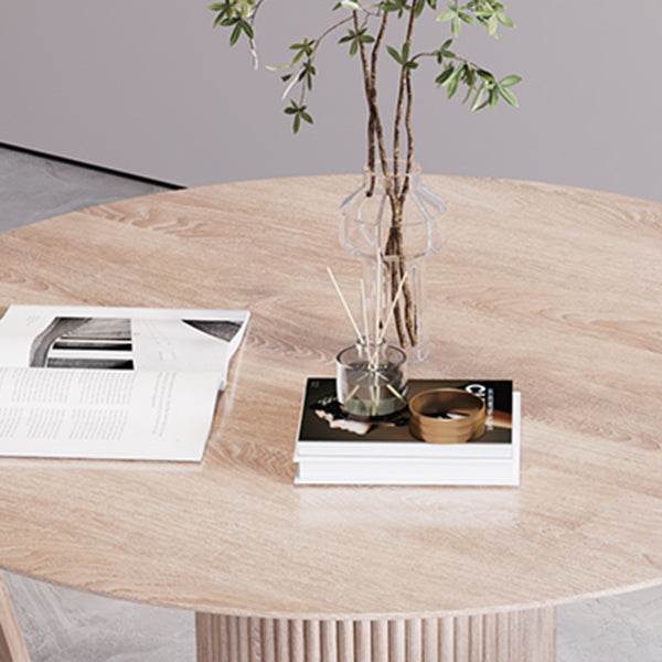 Solid Wood Round Table for Restaurant Modern Wood Table with Pedestal Base Clearhalo ' dining_table' 'Dining Tables & Seating' 'Dining Tables' 'furn' 'furn_dining_table' 'Furniture' 'furniture_dining_table' 'Kitchen & Dining Furniture' 'kitchen&dining_furn' 'kitchen' 'kitchen_dining_table' 4621693