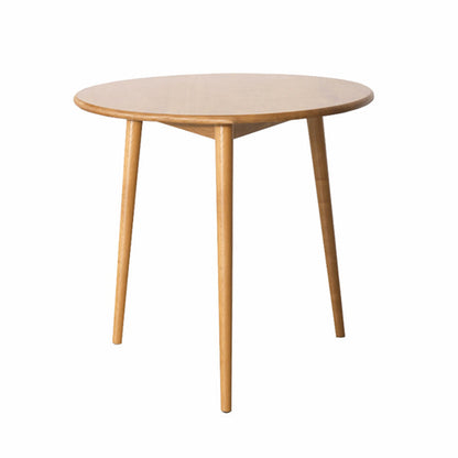 Solid Wood Contemporary Round Dining Table Wood Top Table with 4 Legs Natural Without Chairs Clearhalo ' dining_table' 'Dining Tables & Seating' 'Dining Tables' 'furn' 'furn_dining_table' 'Furniture' 'furniture_dining_table' 'Kitchen & Dining Furniture' 'kitchen&dining_furn' 'kitchen' 'kitchen_dining_table' 4621705