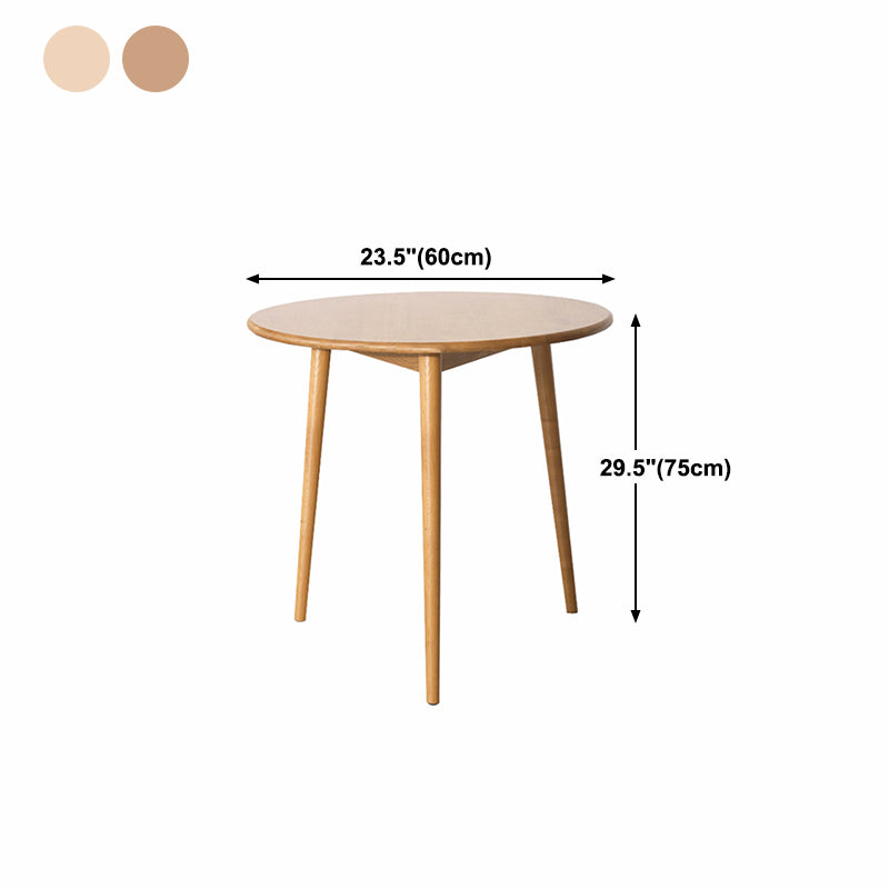 Solid Wood Contemporary Round Dining Table Wood Top Table with 4 Legs Clearhalo ' dining_table' 'Dining Tables & Seating' 'Dining Tables' 'furn' 'furn_dining_table' 'Furniture' 'furniture_dining_table' 'Kitchen & Dining Furniture' 'kitchen&dining_furn' 'kitchen' 'kitchen_dining_table' 4621715