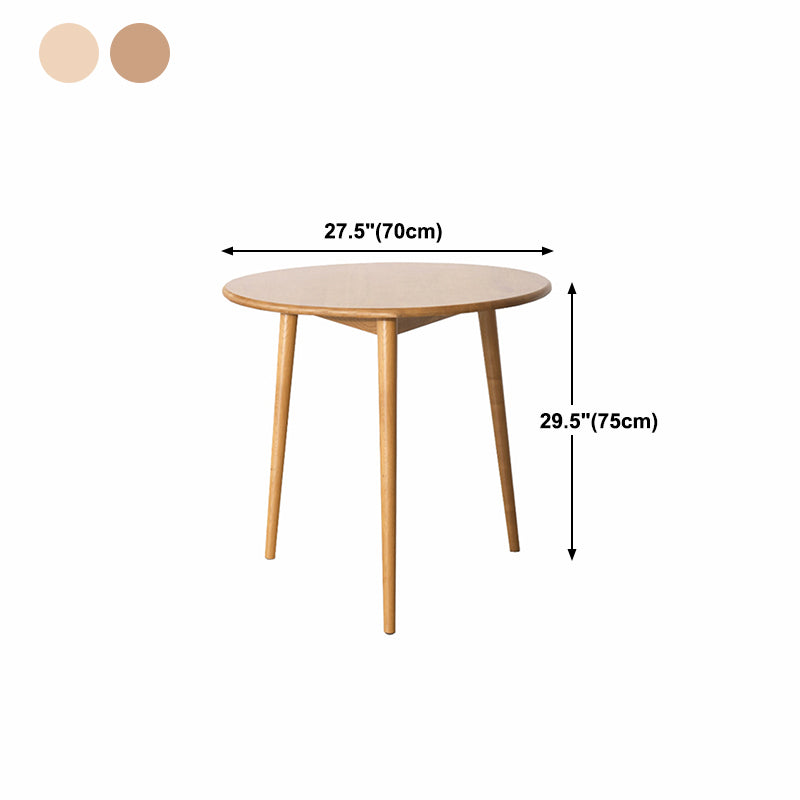 Solid Wood Contemporary Round Dining Table Wood Top Table with 4 Legs Clearhalo ' dining_table' 'Dining Tables & Seating' 'Dining Tables' 'furn' 'furn_dining_table' 'Furniture' 'furniture_dining_table' 'Kitchen & Dining Furniture' 'kitchen&dining_furn' 'kitchen' 'kitchen_dining_table' 4621716