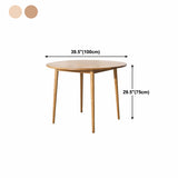 Solid Wood Contemporary Round Dining Table Wood Top Table with 4 Legs Clearhalo ' dining_table' 'Dining Tables & Seating' 'Dining Tables' 'furn' 'furn_dining_table' 'Furniture' 'furniture_dining_table' 'Kitchen & Dining Furniture' 'kitchen&dining_furn' 'kitchen' 'kitchen_dining_table' 4621719