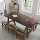 Solid Wood Dining Table Rectangle Pine Wood Dining Table with Sled Base Brown 70.9"L x 31.5"W x 29.5"H Without Chairs Clearhalo ' dining_table' 'Dining Tables & Seating' 'Dining Tables' 'furn' 'furn_dining_table' 'Furniture' 'furniture_dining_table' 'Kitchen & Dining Furniture' 'kitchen&dining_furn' 'kitchen' 'kitchen_dining_table' 4621737