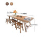 Solid Wood Dining Table Rectangle Pine Wood Dining Table with Sled Base Clearhalo ' dining_table' 'Dining Tables & Seating' 'Dining Tables' 'furn' 'furn_dining_table' 'Furniture' 'furniture_dining_table' 'Kitchen & Dining Furniture' 'kitchen&dining_furn' 'kitchen' 'kitchen_dining_table' 4621747