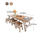 Solid Wood Dining Table Rectangle Pine Wood Dining Table with Sled Base Clearhalo ' dining_table' 'Dining Tables & Seating' 'Dining Tables' 'furn' 'furn_dining_table' 'Furniture' 'furniture_dining_table' 'Kitchen & Dining Furniture' 'kitchen&dining_furn' 'kitchen' 'kitchen_dining_table' 4621749