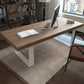 Contemporary Wood Dining Table Rectangle Dining Table with Sled Base White 63"L x 27.6"W x 29.5"H Without Chairs Clearhalo ' dining_table' 'Dining Tables & Seating' 'Dining Tables' 'furn' 'furn_dining_table' 'Furniture' 'furniture_dining_table' 'Kitchen & Dining Furniture' 'kitchen&dining_furn' 'kitchen' 'kitchen_dining_table' 4621785