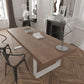 Contemporary Wood Dining Table Rectangle Dining Table with Sled Base White Without Chairs Clearhalo ' dining_table' 'Dining Tables & Seating' 'Dining Tables' 'furn' 'furn_dining_table' 'Furniture' 'furniture_dining_table' 'Kitchen & Dining Furniture' 'kitchen&dining_furn' 'kitchen' 'kitchen_dining_table' 4621787