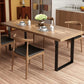 Contemporary Wood Dining Table Rectangle Dining Table with Sled Base Black 78.7"L x 31.5"W x 29.5"H Without Chairs Clearhalo ' dining_table' 'Dining Tables & Seating' 'Dining Tables' 'furn' 'furn_dining_table' 'Furniture' 'furniture_dining_table' 'Kitchen & Dining Furniture' 'kitchen&dining_furn' 'kitchen' 'kitchen_dining_table' 4621788