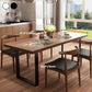 Contemporary Wood Dining Table Rectangle Dining Table with Sled Base Clearhalo ' dining_table' 'Dining Tables & Seating' 'Dining Tables' 'furn' 'furn_dining_table' 'Furniture' 'furniture_dining_table' 'Kitchen & Dining Furniture' 'kitchen&dining_furn' 'kitchen' 'kitchen_dining_table' 4621792