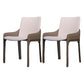 Modern Metal Dining Chair Leather Arm Dining Room Chair for Home Use Off-White 2 Piece Set Clearhalo ' kitchen&dining_furn' 'Dining Chairs' 'Dining Tables & Seating' 'dining_chair' 'furn' 'furn_dining_chair' 'Furniture' 'furniture_dining_chair' 'Kitchen & Dining Furniture' 'kitchen' 4621809