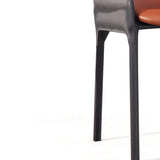 Modern Metal Dining Chair Leather Arm Dining Room Chair for Home Use Clearhalo ' kitchen&dining_furn' 'Dining Chairs' 'Dining Tables & Seating' 'dining_chair' 'furn' 'furn_dining_chair' 'Furniture' 'furniture_dining_chair' 'Kitchen & Dining Furniture' 'kitchen' 4621812