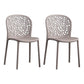 Scandinavian Open Back Dining Side Chair Plastic Dining Armless Chair Grey 2 Piece Set Clearhalo ' kitchen&dining_furn' 'Dining Chairs' 'Dining Tables & Seating' 'dining_chair' 'furn' 'furn_dining_chair' 'Furniture' 'furniture_dining_chair' 'Kitchen & Dining Furniture' 'kitchen' 4621830