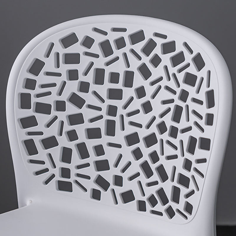 Scandinavian Open Back Dining Side Chair Plastic Dining Armless Chair Clearhalo ' kitchen&dining_furn' 'Dining Chairs' 'Dining Tables & Seating' 'dining_chair' 'furn' 'furn_dining_chair' 'Furniture' 'furniture_dining_chair' 'Kitchen & Dining Furniture' 'kitchen' 4621839