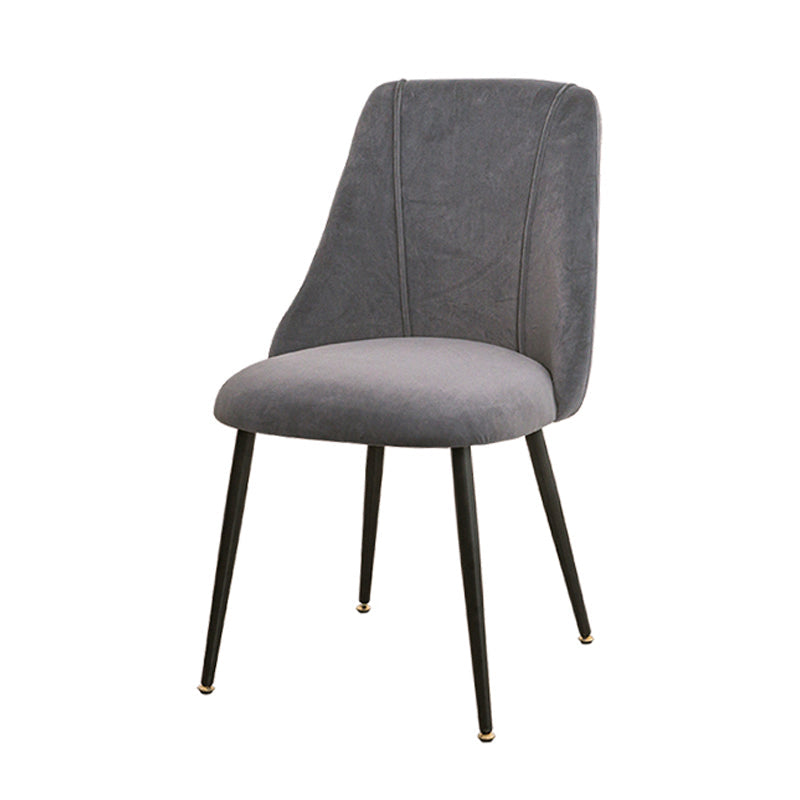 Modern Velvet Home Side Chair Parsons Matte Finish Dining Chair Gray Blue 1 Piece Clearhalo ' kitchen&dining_furn' 'Dining Chairs' 'Dining Tables & Seating' 'dining_chair' 'furn' 'furn_dining_chair' 'Furniture' 'furniture_dining_chair' 'Kitchen & Dining Furniture' 'kitchen' 4621866