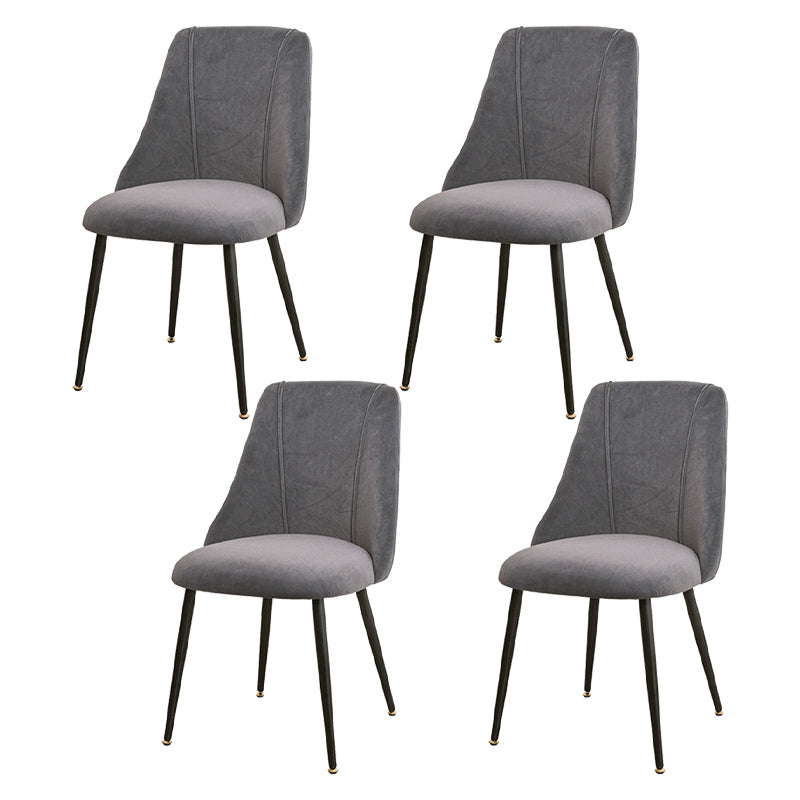 Modern Velvet Home Side Chair Parsons Matte Finish Dining Chair Gray Blue 4 Piece Set Clearhalo ' kitchen&dining_furn' 'Dining Chairs' 'Dining Tables & Seating' 'dining_chair' 'furn' 'furn_dining_chair' 'Furniture' 'furniture_dining_chair' 'Kitchen & Dining Furniture' 'kitchen' 4621868