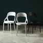 Scandinavian Open Back Armless Dining Chairs Plastic Side Chair Clearhalo ' kitchen&dining_furn' 'Dining Chairs' 'Dining Tables & Seating' 'dining_chair' 'furn' 'furn_dining_chair' 'Furniture' 'furniture_dining_chair' 'Kitchen & Dining Furniture' 'kitchen' 4621890