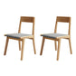 Contemporary Style Open Back Chair Dining Armless Chair with Wooden Legs for Kitchen Wood 2 Piece Set Clearhalo ' kitchen&dining_furn' 'Dining Chairs' 'Dining Tables & Seating' 'dining_chair' 'furn' 'furn_dining_chair' 'Furniture' 'furniture_dining_chair' 'Kitchen & Dining Furniture' 'kitchen' 4621898