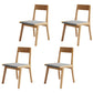 Contemporary Style Open Back Chair Dining Armless Chair with Wooden Legs for Kitchen Wood 4 Piece Set Clearhalo ' kitchen&dining_furn' 'Dining Chairs' 'Dining Tables & Seating' 'dining_chair' 'furn' 'furn_dining_chair' 'Furniture' 'furniture_dining_chair' 'Kitchen & Dining Furniture' 'kitchen' 4621899