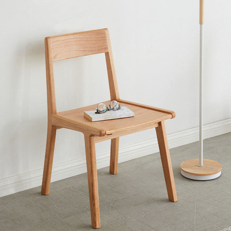 Contemporary Style Open Back Chair Dining Armless Chair with Wooden Legs for Kitchen Clearhalo ' kitchen&dining_furn' 'Dining Chairs' 'Dining Tables & Seating' 'dining_chair' 'furn' 'furn_dining_chair' 'Furniture' 'furniture_dining_chair' 'Kitchen & Dining Furniture' 'kitchen' 4621900