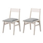 Contemporary Style Open Back Chair Dining Armless Chair with Wooden Legs for Kitchen White-Gray 2 Piece Set Clearhalo ' kitchen&dining_furn' 'Dining Chairs' 'Dining Tables & Seating' 'dining_chair' 'furn' 'furn_dining_chair' 'Furniture' 'furniture_dining_chair' 'Kitchen & Dining Furniture' 'kitchen' 4621910