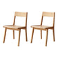 Contemporary Style Open Back Chair Dining Armless Chair with Wooden Legs for Kitchen Natural 2 Piece Set Clearhalo ' kitchen&dining_furn' 'Dining Chairs' 'Dining Tables & Seating' 'dining_chair' 'furn' 'furn_dining_chair' 'Furniture' 'furniture_dining_chair' 'Kitchen & Dining Furniture' 'kitchen' 4621915