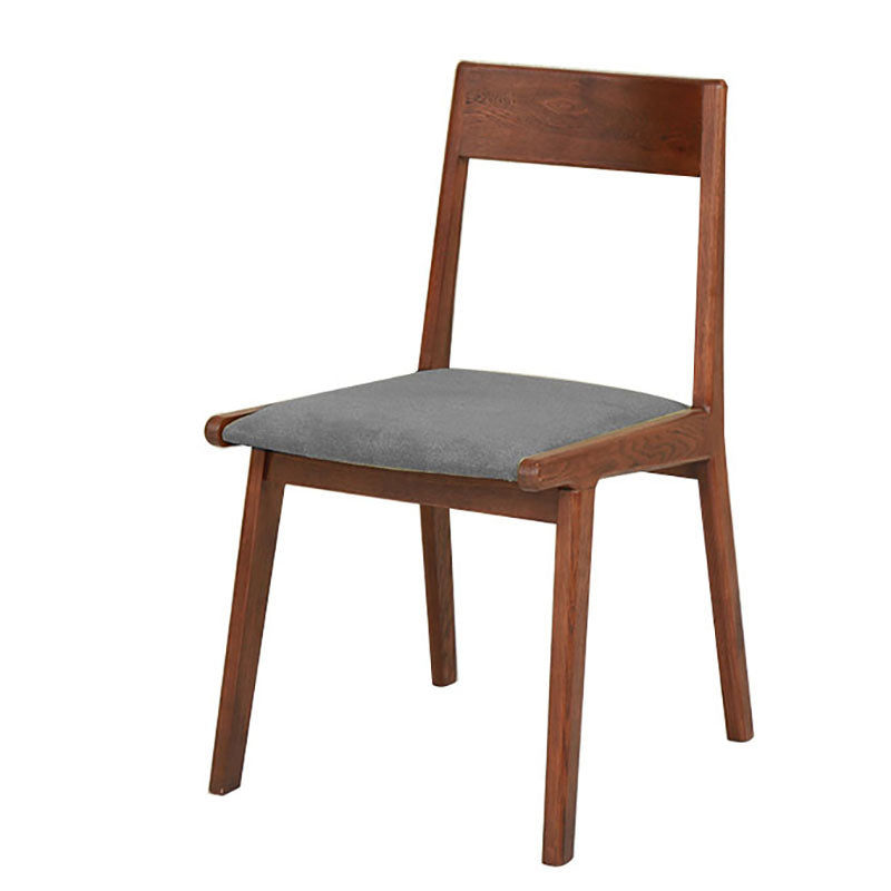 Contemporary Style Open Back Chair Dining Armless Chair with Wooden Legs for Kitchen Coffee 1 Piece Clearhalo ' kitchen&dining_furn' 'Dining Chairs' 'Dining Tables & Seating' 'dining_chair' 'furn' 'furn_dining_chair' 'Furniture' 'furniture_dining_chair' 'Kitchen & Dining Furniture' 'kitchen' 4621917