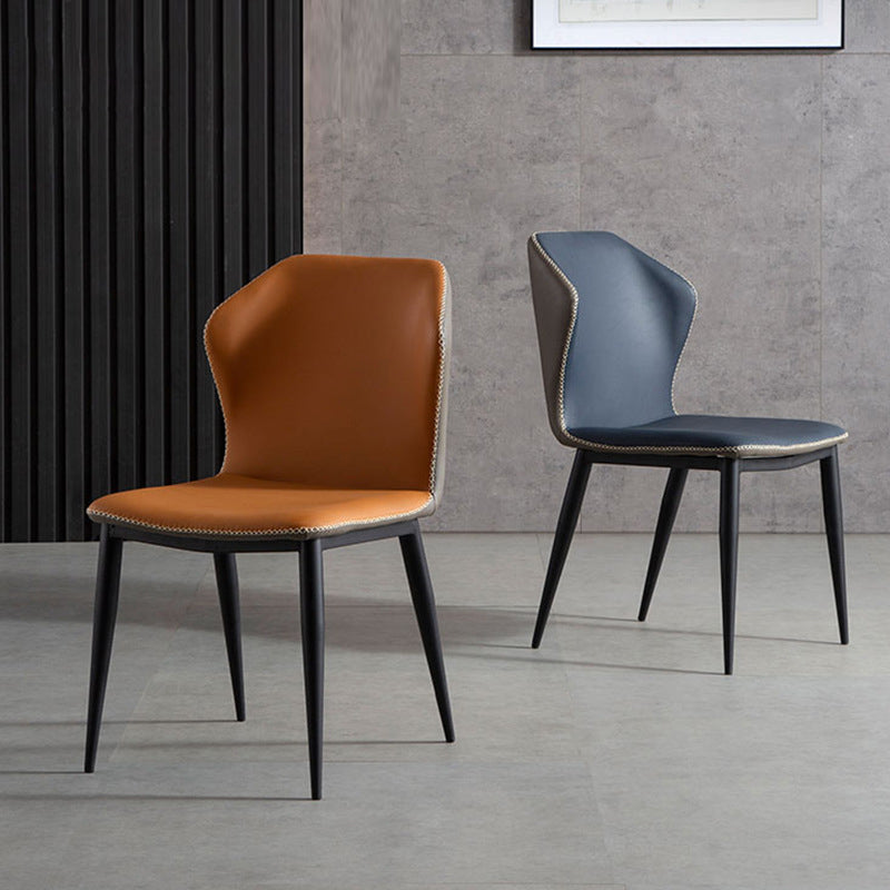 Metal Industrial Dining Kitchen Room Chair Wingback Side Chair Clearhalo ' kitchen&dining_furn' 'Dining Chairs' 'Dining Tables & Seating' 'dining_chair' 'furn' 'furn_dining_chair' 'Furniture' 'furniture_dining_chair' 'Kitchen & Dining Furniture' 'kitchen' 4621924