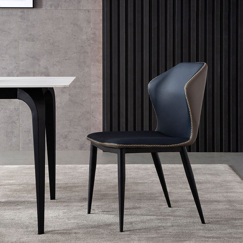 Metal Industrial Dining Kitchen Room Chair Wingback Side Chair Clearhalo ' kitchen&dining_furn' 'Dining Chairs' 'Dining Tables & Seating' 'dining_chair' 'furn' 'furn_dining_chair' 'Furniture' 'furniture_dining_chair' 'Kitchen & Dining Furniture' 'kitchen' 4621927