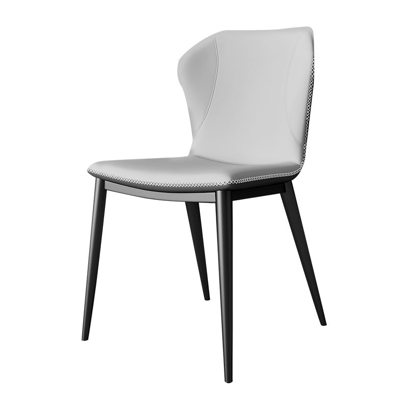 Modern Leather Home Side Chair Wingback Matte Finish Dining Chair Clearhalo ' kitchen&dining_furn' 'Dining Chairs' 'Dining Tables & Seating' 'dining_chair' 'furn' 'furn_dining_chair' 'Furniture' 'furniture_dining_chair' 'Kitchen & Dining Furniture' 'kitchen' 4621948
