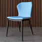 Modern Leather Home Side Chair Wingback Matte Finish Dining Chair Light Blue 1 Piece Clearhalo ' kitchen&dining_furn' 'Dining Chairs' 'Dining Tables & Seating' 'dining_chair' 'furn' 'furn_dining_chair' 'Furniture' 'furniture_dining_chair' 'Kitchen & Dining Furniture' 'kitchen' 4621965