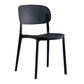 Scandinavian Plastic Dining Kitchen Room Chair Open Back Side Chair Clearhalo ' kitchen&dining_furn' 'Dining Chairs' 'Dining Tables & Seating' 'dining_chair' 'furn' 'furn_dining_chair' 'Furniture' 'furniture_dining_chair' 'Kitchen & Dining Furniture' 'kitchen' 4621985