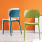 Scandinavian Plastic Dining Kitchen Room Chair Open Back Side Chair Clearhalo ' kitchen&dining_furn' 'Dining Chairs' 'Dining Tables & Seating' 'dining_chair' 'furn' 'furn_dining_chair' 'Furniture' 'furniture_dining_chair' 'Kitchen & Dining Furniture' 'kitchen' 4621994