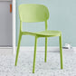 Scandinavian Plastic Dining Kitchen Room Chair Open Back Side Chair Green 1 Piece Clearhalo ' kitchen&dining_furn' 'Dining Chairs' 'Dining Tables & Seating' 'dining_chair' 'furn' 'furn_dining_chair' 'Furniture' 'furniture_dining_chair' 'Kitchen & Dining Furniture' 'kitchen' 4622007