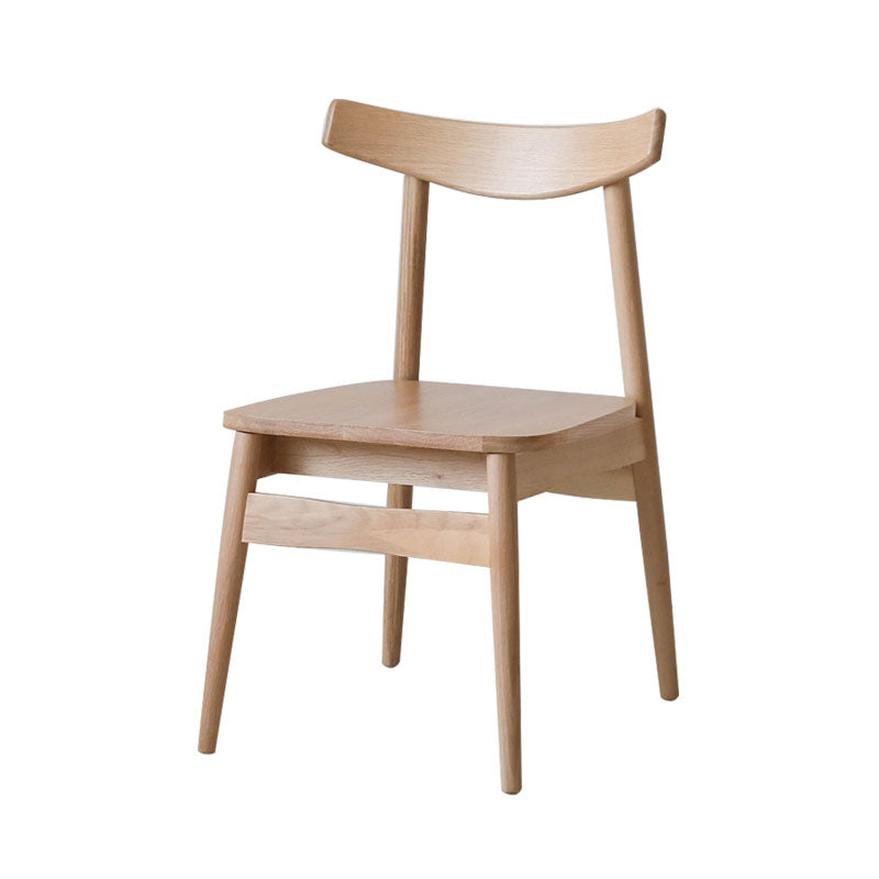 Contemporary Style Open Back Chairs Dining Armless Chair with Wooden Legs for Kitchen Wood 1 Piece Clearhalo ' kitchen&dining_furn' 'Dining Chairs' 'Dining Tables & Seating' 'dining_chair' 'furn' 'furn_dining_chair' 'Furniture' 'furniture_dining_chair' 'Kitchen & Dining Furniture' 'kitchen' 4622012