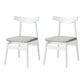 Contemporary Style Open Back Chairs Dining Armless Chair with Wooden Legs for Kitchen White 2 Piece Set Clearhalo ' kitchen&dining_furn' 'Dining Chairs' 'Dining Tables & Seating' 'dining_chair' 'furn' 'furn_dining_chair' 'Furniture' 'furniture_dining_chair' 'Kitchen & Dining Furniture' 'kitchen' 4622019