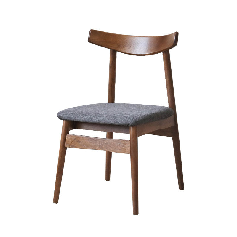 Contemporary Style Open Back Chairs Dining Armless Chair with Wooden Legs for Kitchen Clearhalo ' kitchen&dining_furn' 'Dining Chairs' 'Dining Tables & Seating' 'dining_chair' 'furn' 'furn_dining_chair' 'Furniture' 'furniture_dining_chair' 'Kitchen & Dining Furniture' 'kitchen' 4622020