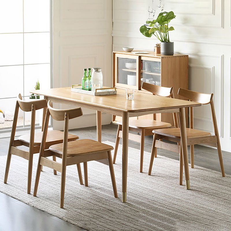 Contemporary Style Open Back Chairs Dining Armless Chair with Wooden Legs for Kitchen Clearhalo ' kitchen&dining_furn' 'Dining Chairs' 'Dining Tables & Seating' 'dining_chair' 'furn' 'furn_dining_chair' 'Furniture' 'furniture_dining_chair' 'Kitchen & Dining Furniture' 'kitchen' 4622031