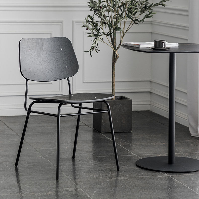 Industrial Style Open Back Armless Dining Chairs Wooden Dining Chairs for Home Clearhalo ' kitchen&dining_furn' 'Dining Chairs' 'Dining Tables & Seating' 'dining_chair' 'furn' 'furn_dining_chair' 'Furniture' 'furniture_dining_chair' 'Kitchen & Dining Furniture' 'kitchen' 4622037