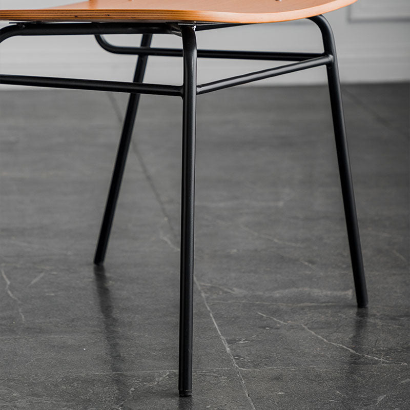 Industrial Style Open Back Armless Dining Chairs Wooden Dining Chairs for Home Clearhalo ' kitchen&dining_furn' 'Dining Chairs' 'Dining Tables & Seating' 'dining_chair' 'furn' 'furn_dining_chair' 'Furniture' 'furniture_dining_chair' 'Kitchen & Dining Furniture' 'kitchen' 4622047