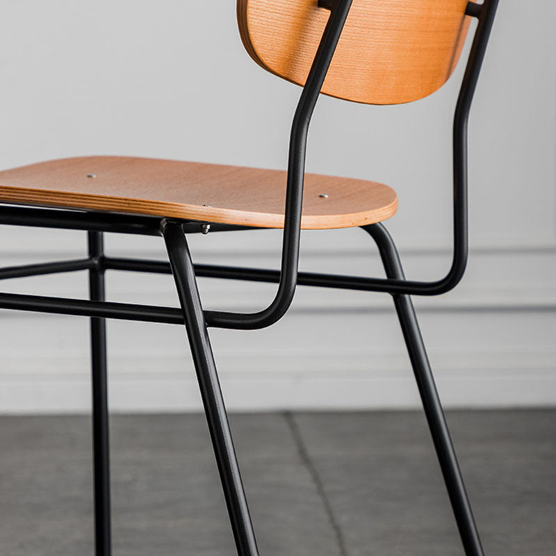 Industrial Style Open Back Armless Dining Chairs Wooden Dining Chairs for Home Clearhalo ' kitchen&dining_furn' 'Dining Chairs' 'Dining Tables & Seating' 'dining_chair' 'furn' 'furn_dining_chair' 'Furniture' 'furniture_dining_chair' 'Kitchen & Dining Furniture' 'kitchen' 4622049