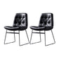 Contemporary Chair Dining Armless Chairs with Metal Legs for Kitchen Black 2 Piece Set Clearhalo ' kitchen&dining_furn' 'Dining Chairs' 'Dining Tables & Seating' 'dining_chair' 'furn' 'furn_dining_chair' 'Furniture' 'furniture_dining_chair' 'Kitchen & Dining Furniture' 'kitchen' 4622061