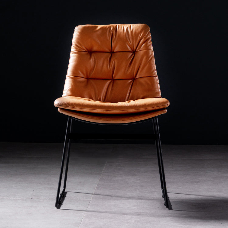 Contemporary Chair Dining Armless Chairs with Metal Legs for Kitchen Clearhalo ' kitchen&dining_furn' 'Dining Chairs' 'Dining Tables & Seating' 'dining_chair' 'furn' 'furn_dining_chair' 'Furniture' 'furniture_dining_chair' 'Kitchen & Dining Furniture' 'kitchen' 4622064