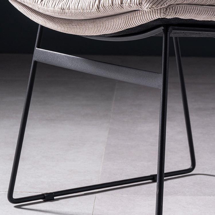 Contemporary Chair Dining Armless Chairs with Metal Legs for Kitchen Clearhalo ' kitchen&dining_furn' 'Dining Chairs' 'Dining Tables & Seating' 'dining_chair' 'furn' 'furn_dining_chair' 'Furniture' 'furniture_dining_chair' 'Kitchen & Dining Furniture' 'kitchen' 4622071