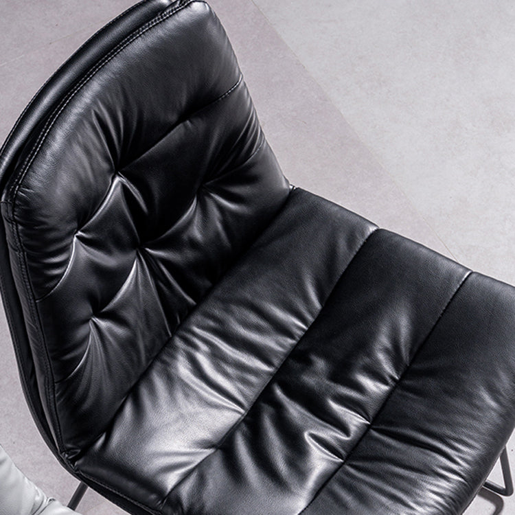 Contemporary Chair Dining Armless Chairs with Metal Legs for Kitchen Clearhalo ' kitchen&dining_furn' 'Dining Chairs' 'Dining Tables & Seating' 'dining_chair' 'furn' 'furn_dining_chair' 'Furniture' 'furniture_dining_chair' 'Kitchen & Dining Furniture' 'kitchen' 4622075